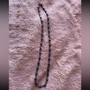 Dark beaded necklace
